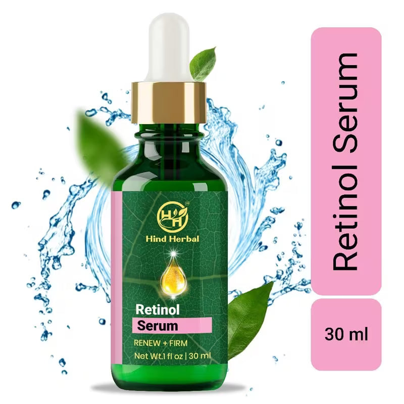 Face Serum Set – Hyaluronic Acid, 10% Vitamin C & Retinol Serum (3 Pack) + FREE Foundation SPF 50 – Hydrating, Brightening & Skin Smoothing Skincare
